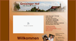 Desktop Screenshot of greisingerhof.de